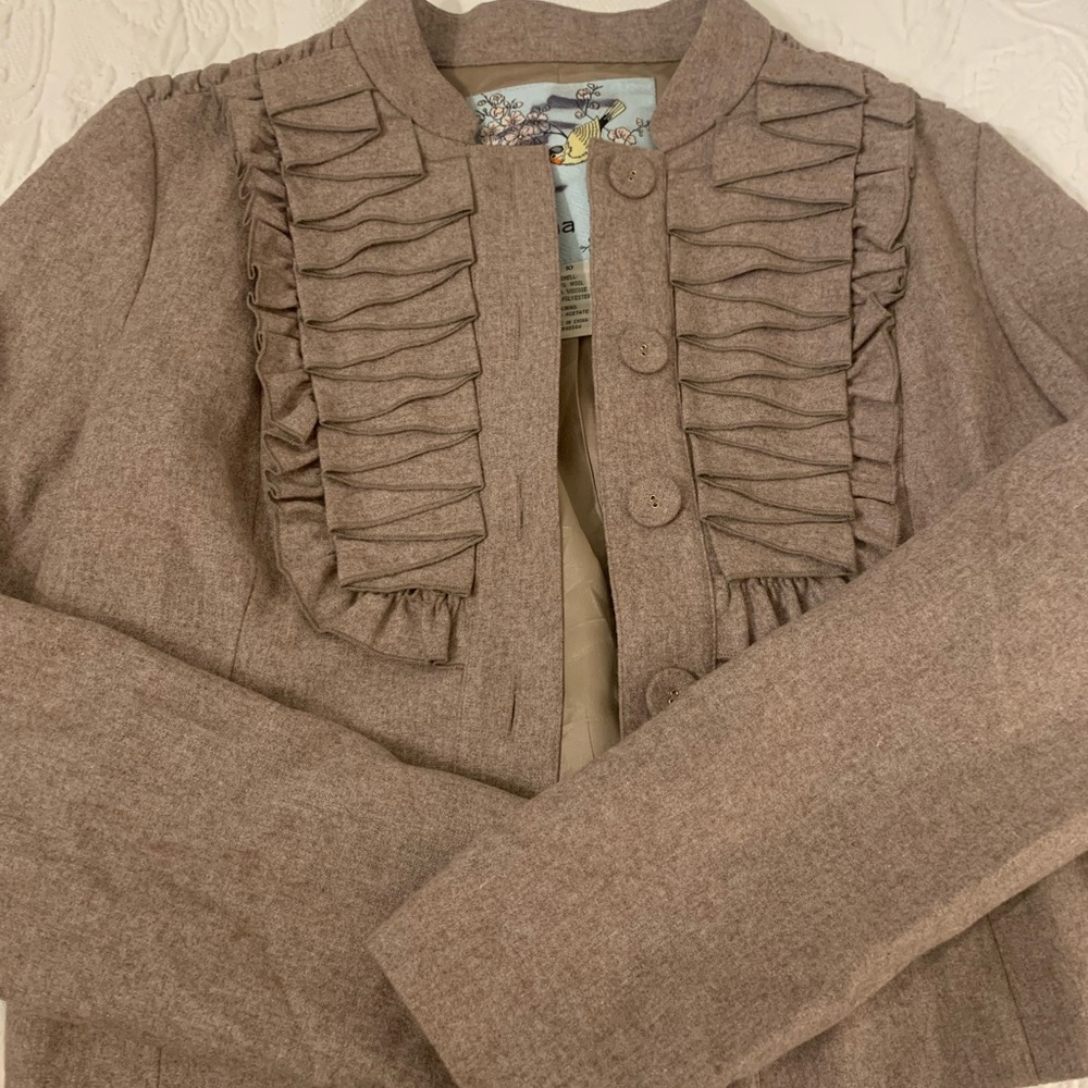 Oatmeal colored blazer size 10